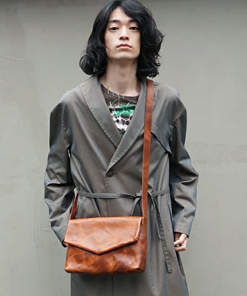 ohta.brown letter bag[ac-20B2]