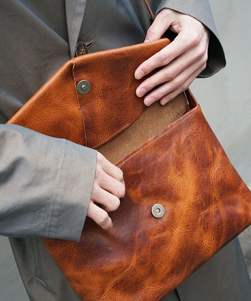 ohta.brown letter bag[ac-20B2]