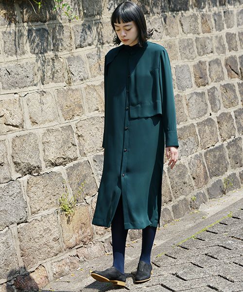 ohta.dark green dress[op-16G]