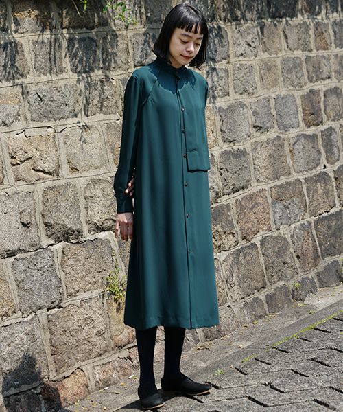 ohta dark green dress[op-16G]