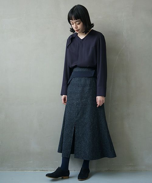 ohta.オオタ.wool silk skirt[sk-06W]
