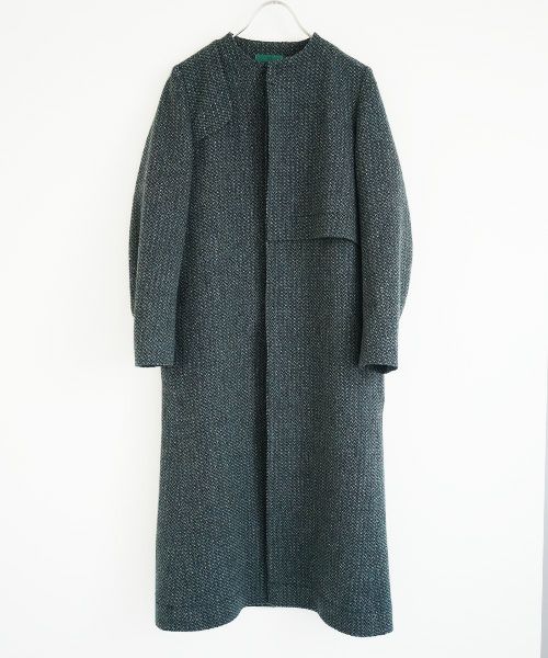 ohta.オオタ.dobby wool long coat[jk-27D]