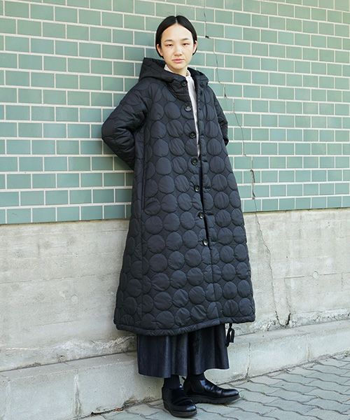 Mochi.モチ.quilted hood coat[ma9-co-01]