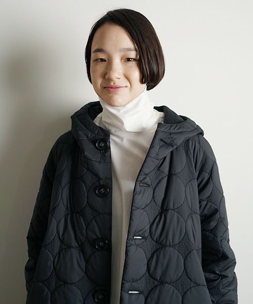 Mochi.モチ.quilted hood coat[ma9-co-01]