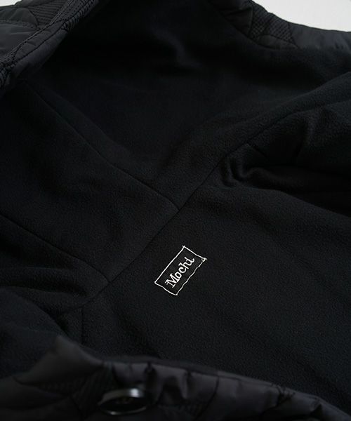 Mochi モチ quilted hood coat[ma9-co-01/black・khaki]