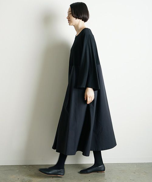 Mochi.モチ.flare sleeve dress [ma9-op-03]