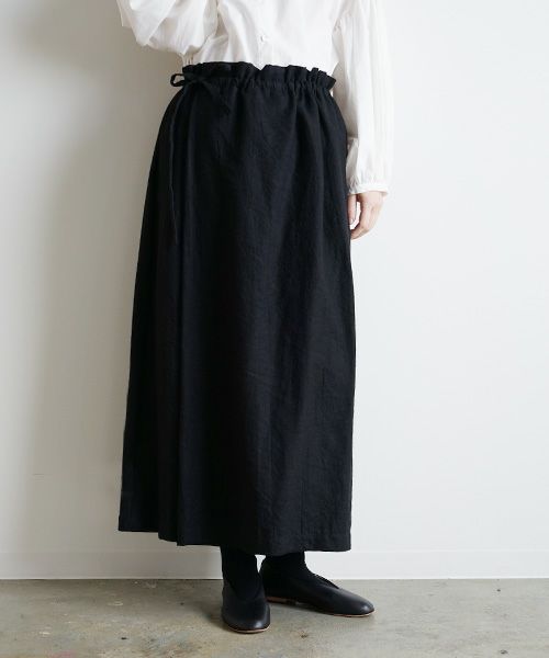 Mochi.モチ.wrap wide pants [ma9-p-01]