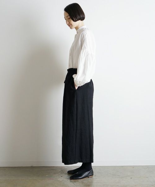 Mochi.モチ.wrap wide pants [ma9-p-01]