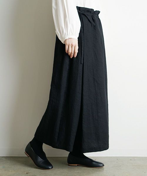 Mochi.モチ.wrap wide pants [ma9-p-01]
