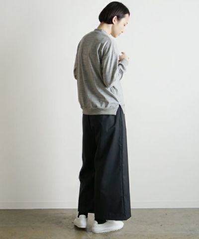 【Mochi】flare wide pants Mochi モチ flare wide pants [black]