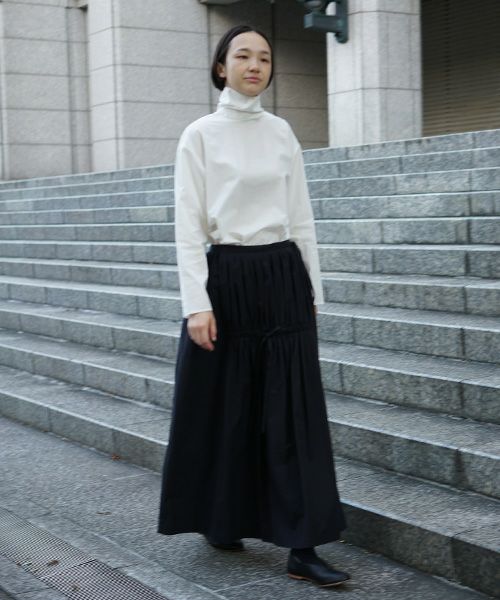 Mochi.モチ.gather long skirt [ma9-sk-01]