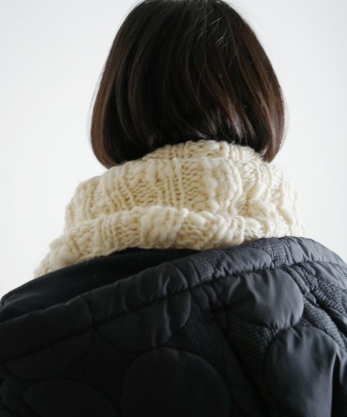 Mochi.モチ.hand Knitted snood [ma9-ac-01]