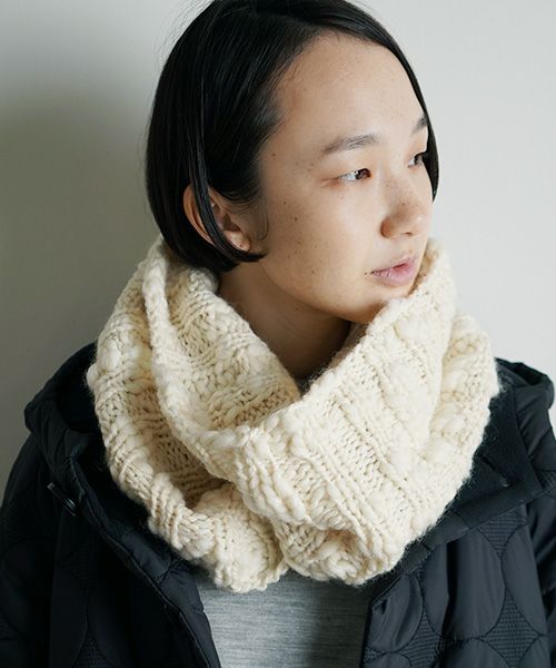 Mochi.モチ.hand Knitted snood [ma9-ac-01]