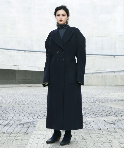 AKIKOAOKI shoulder long coat[C03]