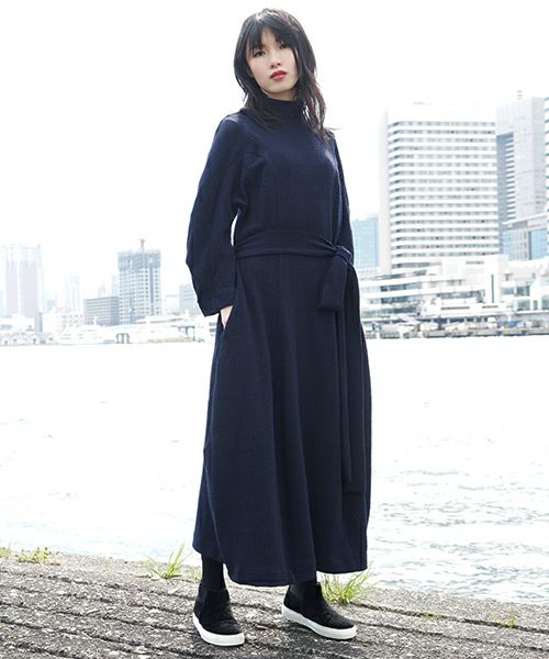 HENRIK VIBSKOV.DRESS[NAVY BLACK CHECK]_