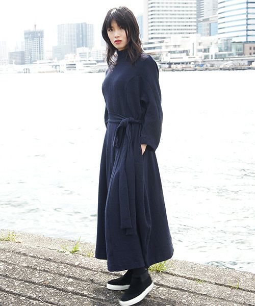 HENRIK VIBSKOV.DRESS[NAVY BLACK CHECK]_