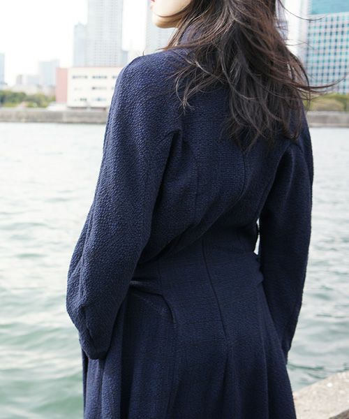 HENRIK VIBSKOV.DRESS[NAVY BLACK CHECK]_