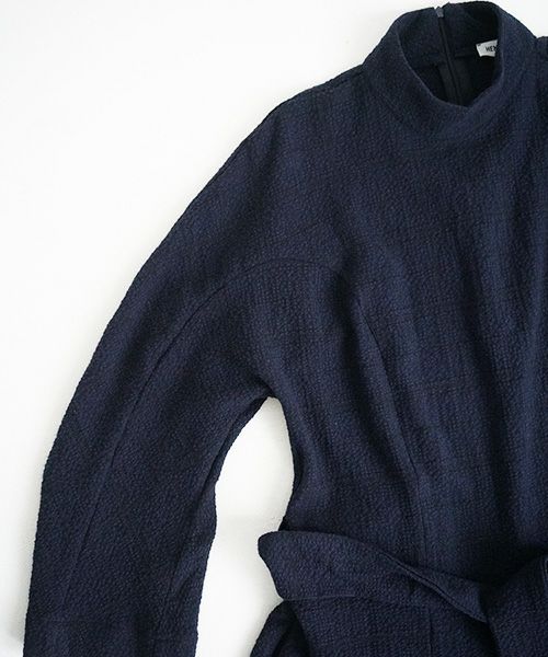 HENRIK VIBSKOV.DRESS[NAVY BLACK CHECK]_