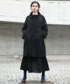 SWANLAKE.ワイドネックカラーコート [CO-1209/Black]