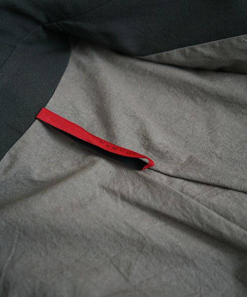 YANTOR.Wash Wool Rib Coat[Y194CO02/GREEN]