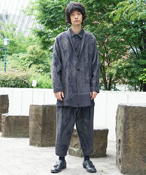 YANTOR Paisley Jacquard Wool Fall Jacket アウター | endageism.com