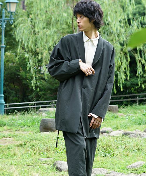 YANTOR.Wash Wool Fall Jacket[Y194JK05/GREEN]