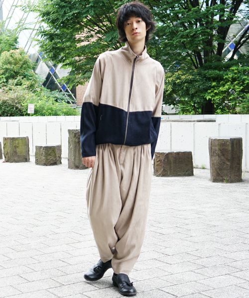 YANTOR.Suede Track Suit[Y194JS01/BEIGE×NAVY]