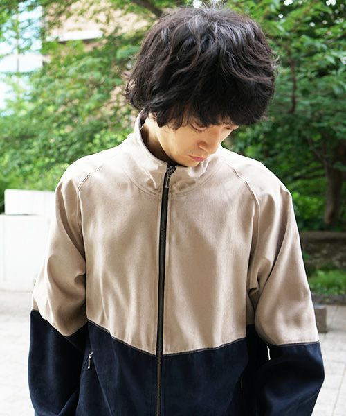 YANTOR.Suede Track Suit[Y194JS01/BEIGE×NAVY]