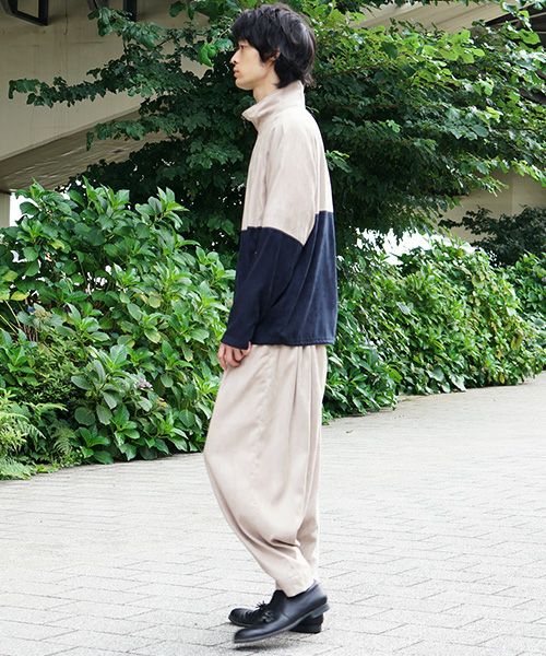 YANTOR.Suede Track Suit[Y194JS01/BEIGE×NAVY]