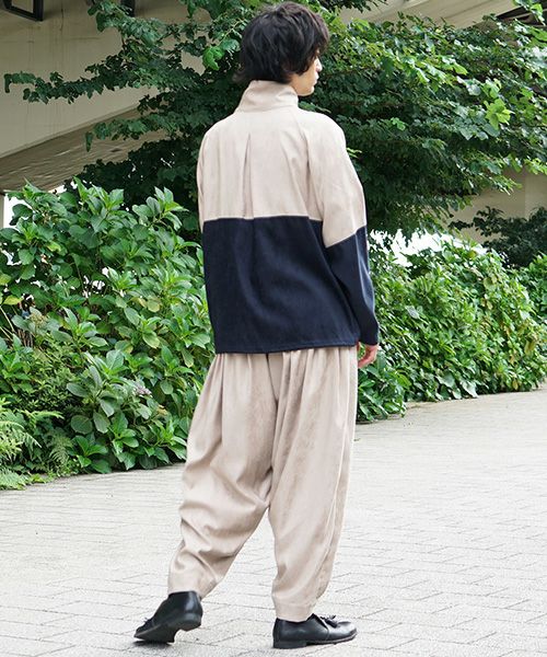 YANTOR.Suede Track Suit[Y194JS01/BEIGE×NAVY]