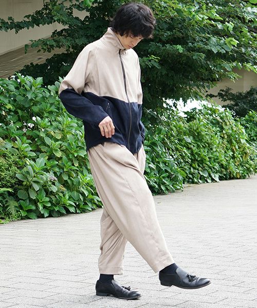 YANTOR.Suede Track Suit[Y194JS01/BEIGE×NAVY]