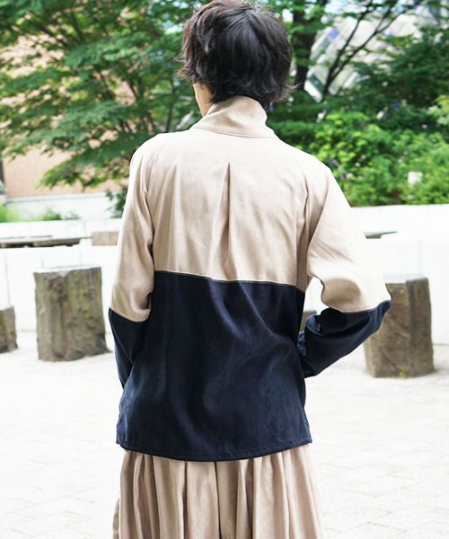 YANTOR.Suede Track Suit[Y194JS01/BEIGE×NAVY]