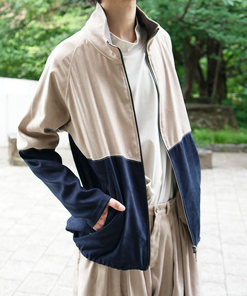 YANTOR.Suede Track Suit[Y194JS01/BEIGE×NAVY]