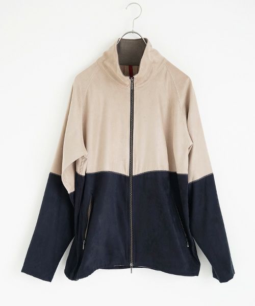 YANTOR.Suede Track Suit[Y194JS01/BEIGE×NAVY]