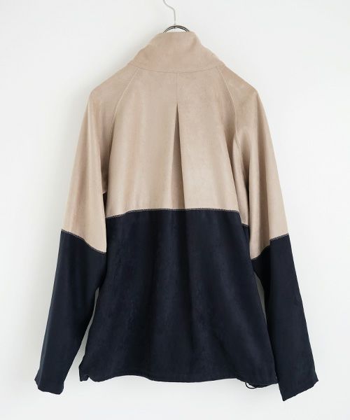 YANTOR.Suede Track Suit[Y194JS01/BEIGE×NAVY]