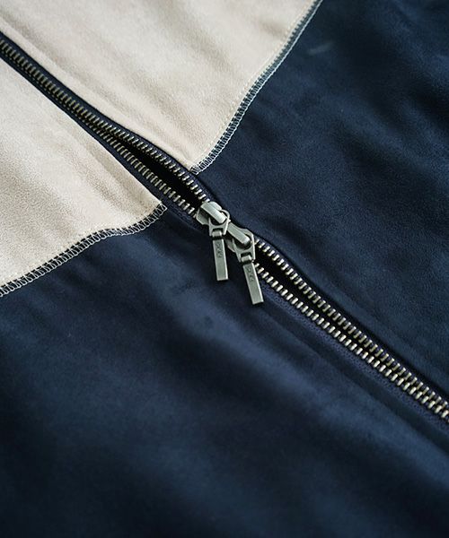 YANTOR.Suede Track Suit[Y194JS01/BEIGE×NAVY]