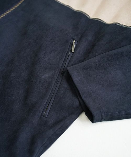 YANTOR.Suede Track Suit[Y194JS01/BEIGE×NAVY]