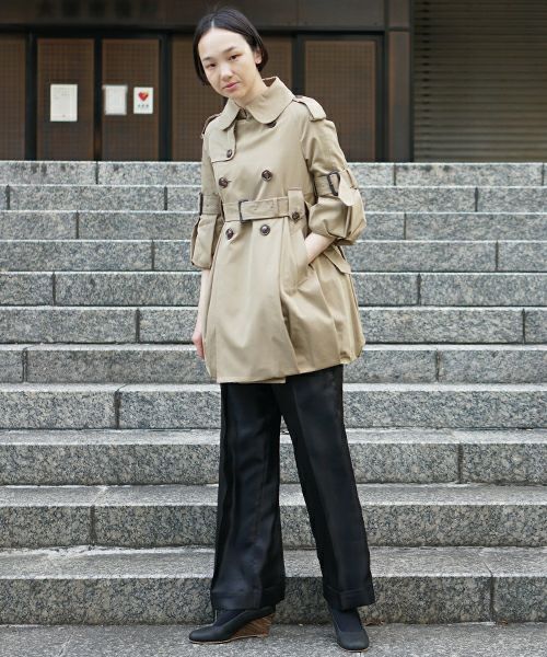 SWANLAKE × Palm maison .限定 ・バルーントレンチ[beige]