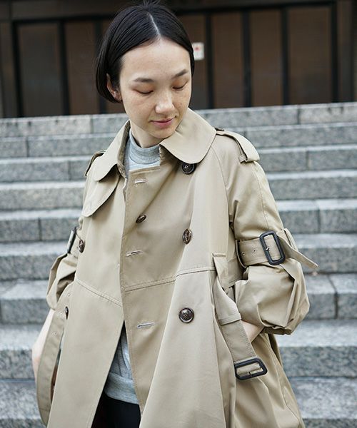 SWANLAKE × Palm maison 限定 ・バルーントレンチ[beige] 