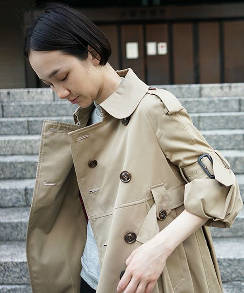 SWANLAKE × Palm maison .限定 ・バルーントレンチ[beige]