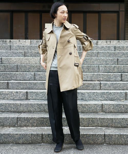 SWANLAKE × Palm maison .限定 ・バルーントレンチ[beige]