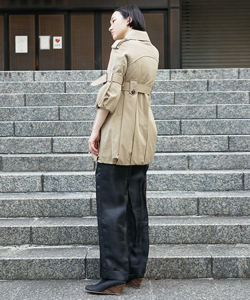 SWANLAKE × Palm maison 限定 ・バルーントレンチ[beige] 