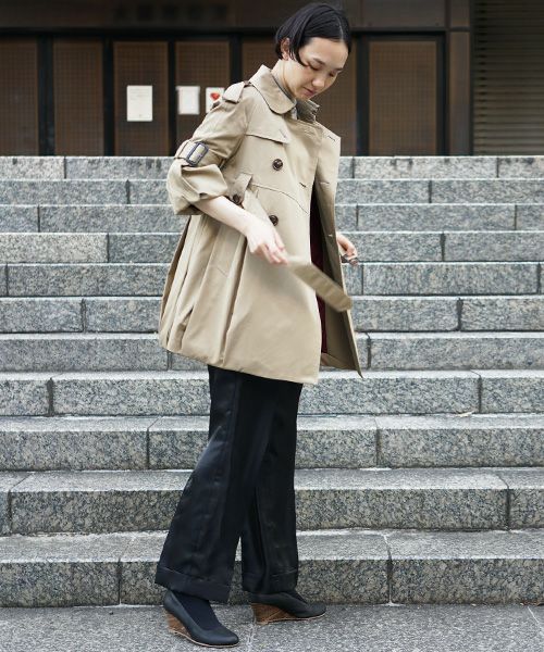 SWANLAKE × Palm maison .限定 ・バルーントレンチ[beige]