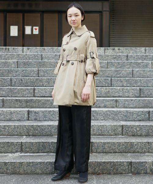 SWANLAKE × Palm maison .限定 ・バルーントレンチ[beige]