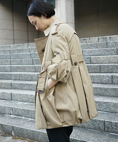 SWANLAKE × Palm maison 限定 ・バルーントレンチ[beige]