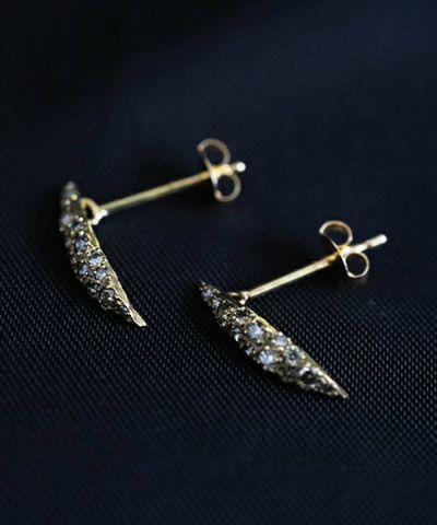 noguchi BIJOUX ノグチ ホワイトダイヤ ピアス - ピアス(両耳用)