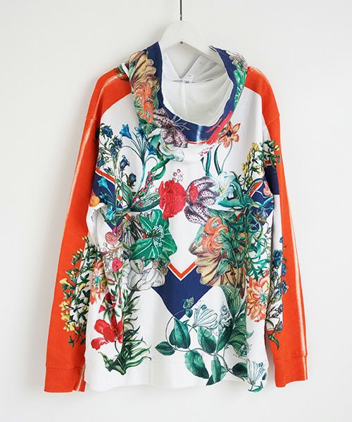 AHCAHCUM あちゃちゅむ.フラワーラインパーカー