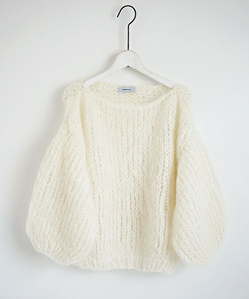 Maiami/マイアミ Mohair Big Sweater [MMO22150/B・Creme]