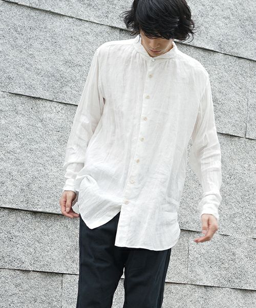 suzuki takayuki スズキタカユキ one-piece shawl-collar shirt[S203 