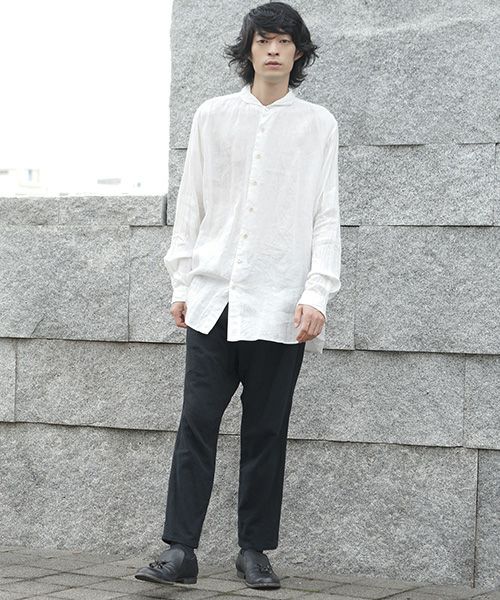 suzuki takayuki.スズキタカユキ.one-piece shawl-collar shirt[S203-09/nude]